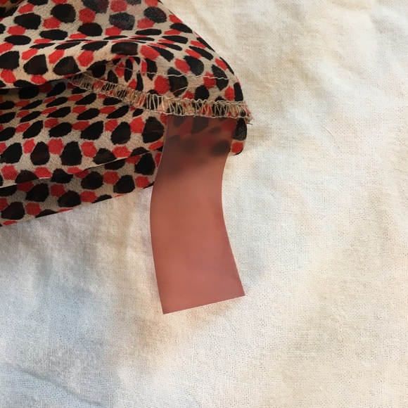 Two by Vince Camuto Sheer Button Down Blouse, L - Picture 9 of 9